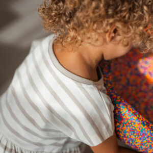 Jersey-Kleid "Lina" sand – Bild 2