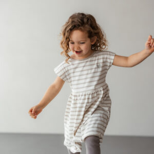 Jersey-Kleid "Lina" sand – Bild 5