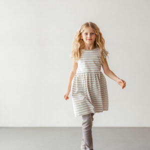 Jersey-Kleid "Lina" sand – Bild 3