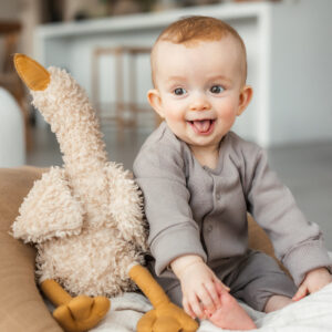 Rib Strampler "Eli" taupe