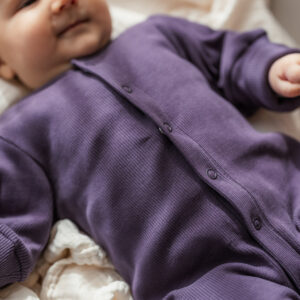Rib Strampler "Eli" dark purple – Bild 3