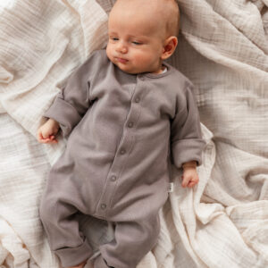 Rib Strampler "Eli" taupe – Bild 2