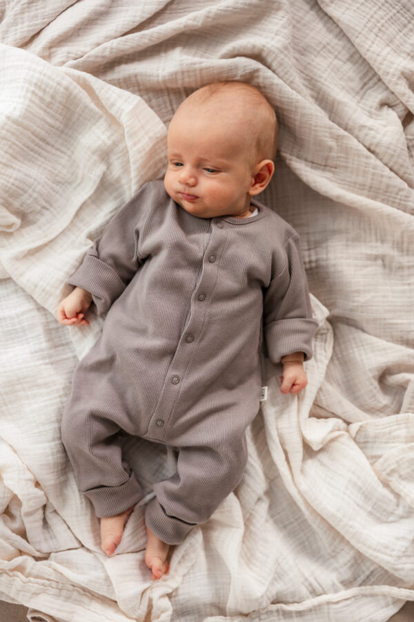 Rib Strampler "Eli" taupe