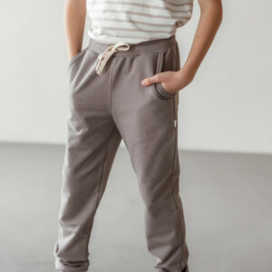 Sweathose "Milo" taupe – Bild 1