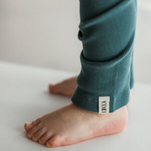 Rib Leggings "Noa" dark green